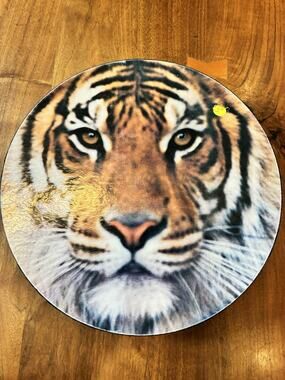 Vintage 1973 Springbok GRRR! Circular Tiger Face Jigsaw Puzzle 1970s UNCOUNTED